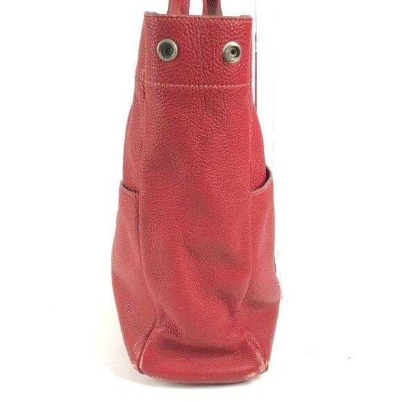 HERMES Red Leather Tote Bag - Picture 4 of 16